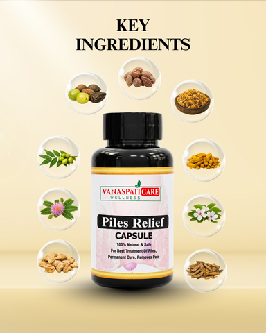 Vanaspati Care Piles Relief – Ayurvedic Piles Care Capsules